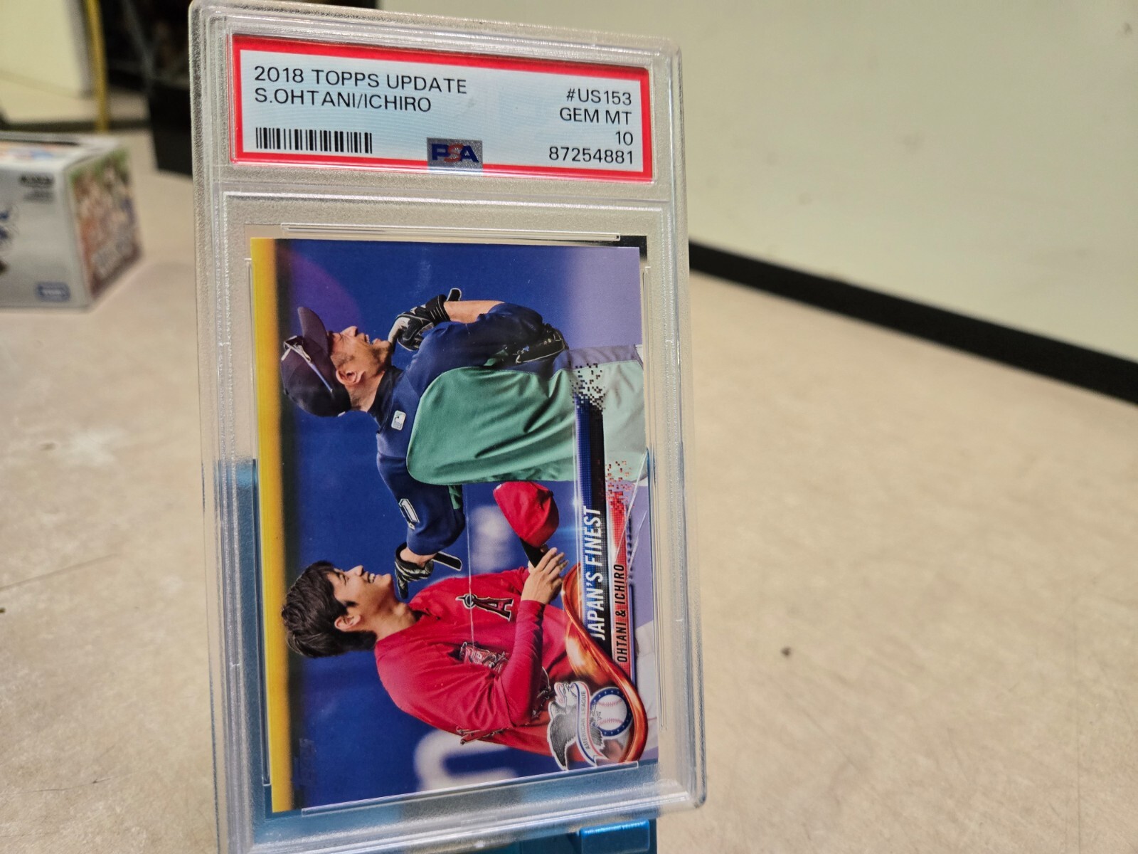 2018 Topps Update Shohei Ohtani - Ichiro #US153 PSA 10 SLAB WEAR