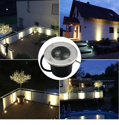 4Stk.3W Bodeneinbaustrahler Aussen LED 230V AC 270 Lumen IP65 Bodenstrahler,DE. - Bild 7 von 7