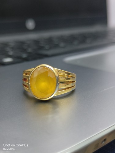 7-Carat Yellow Sapphire Adjustable Panchdhatu Ring for Men & Women - Picture 13 of 13