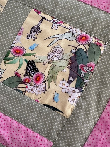 GumNut Babies Handmade Baby Play. floor roll Tummy Time Blanket/Quilted - Picture 4 of 7