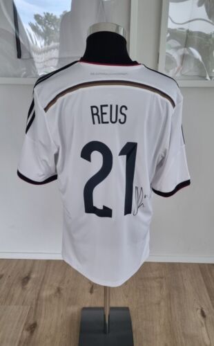 adidas DFB Deutschland Trikot WM 2014 EM 2024 Nr. 21 Reus Gr. L Unterschrift  - Bild 1 von 7