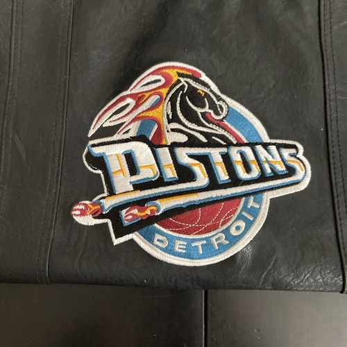 Bolso de Lona De Colección Detroit Pistons Años 90 Logo de Caballo Cuero NBA Baloncesto - Imagen 2 de 11
