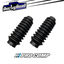 Pro Comp BLACK Universal Small Shock Absorber Dust Boot Boots 1.75” x 7” (PAIR)
