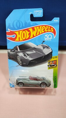 Hot Wheels '17 Pagani Huayra Roadster HW Exotics 2/10 Gray Diecast 1:64 Scale