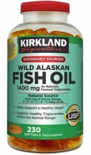 Kirkland Signature Wild Alaskan Fish Oil 1400 mg., 230 Softgels