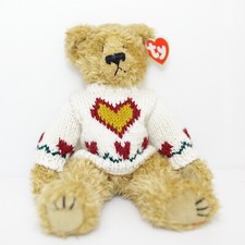 TY Heartly The Teddy Bear From Attic Treasures Collection - 1993 Vintage - Tag