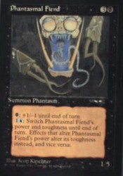 Phantasmal Fiend (Close-up) #57a Alliances MTG