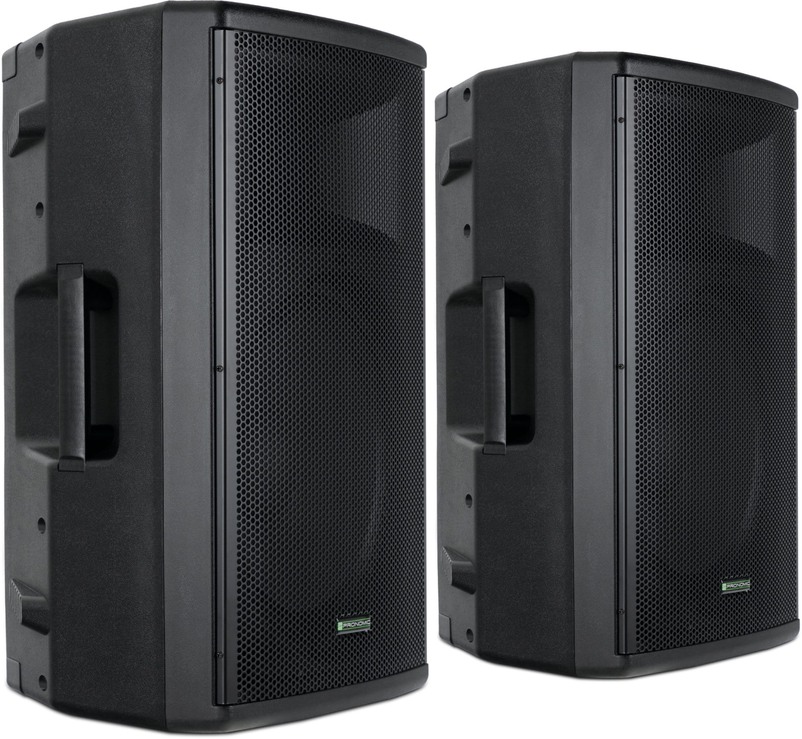 Thumbnail - 2 Aktive Pa-lautsprecher Samt Stativen Mit 15" Woofer, Bluetooth Und