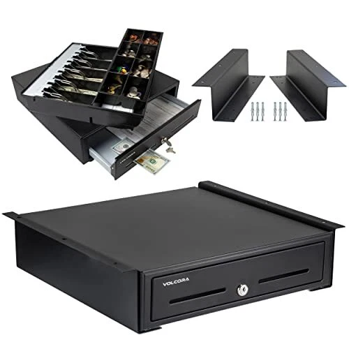 Cash Register Drawer with Under Counter Mounting Metal 5 Bill 8
