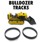 1 set of tracks for Vintage Tonka Mini 5.5" yellow & Black Bulldozer
