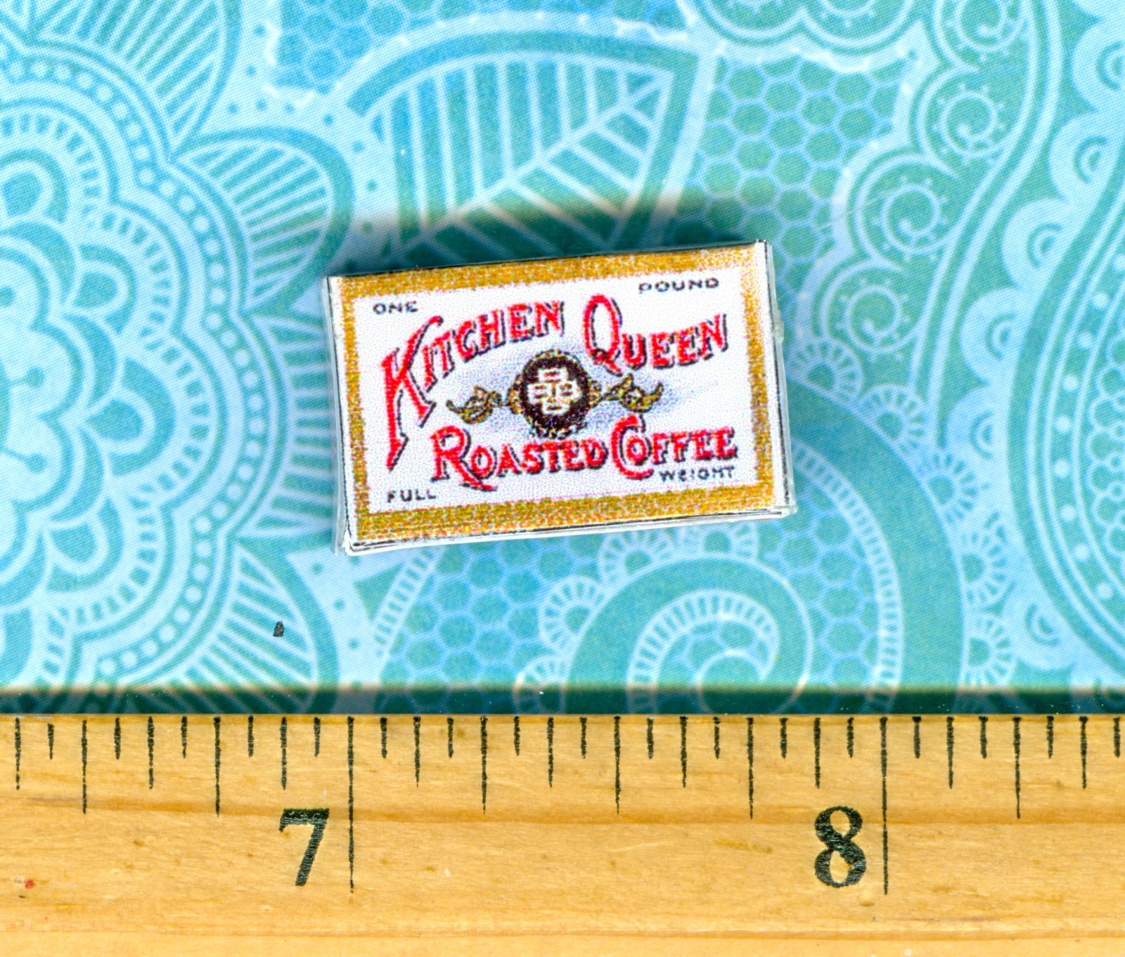 Miniature Dollhouse Kitchen Queen Roasted Coffee Box Set