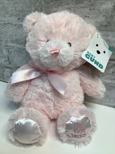 Baby Gund My First Teddy Bear Plush Lovey Small 11" Stuffed Animal Toy Pink New