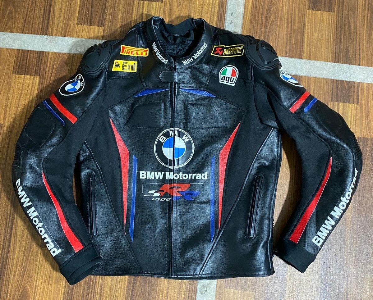 BMW Motorrad Leather Jacket - Motorbike Leather Jacket S1000RR