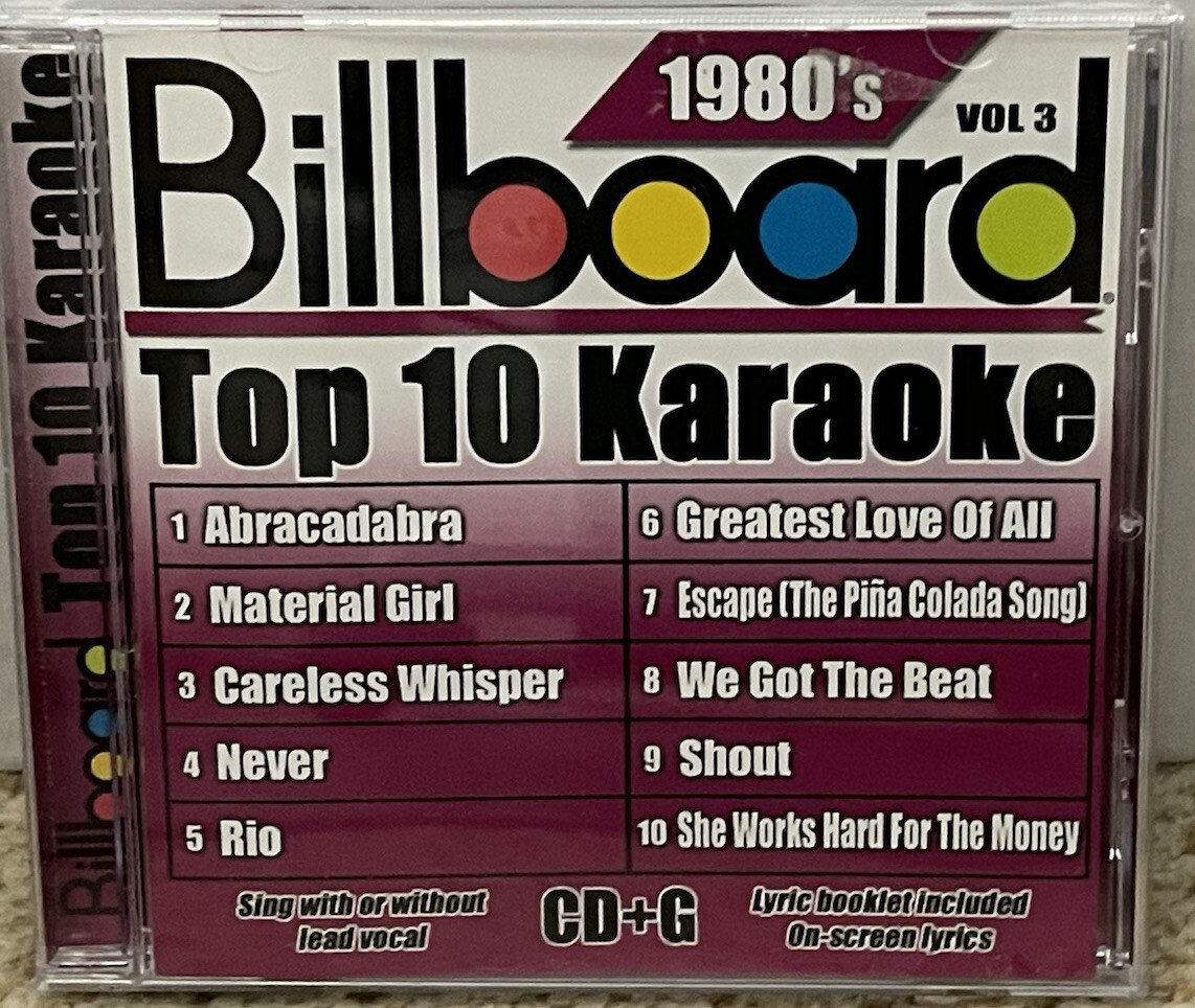 Billboard Top-10 Karaoke 1980's [10+10-song CD+G]
