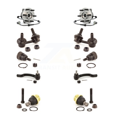 Front Bearing Upper Lower Ball Joint Outer Tie Rod & Link Kit (10Pc) For Nissan