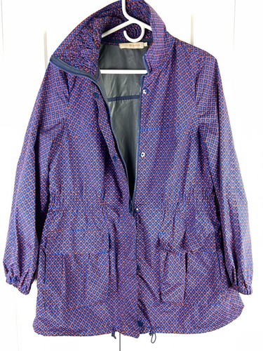 NEW TORY BURCH Casey Parka Windbreaker Women Jacket Sz US 8 - Multicolor - Picture 4 of 10