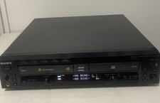 Sony RCD-W500C 5 CD Changer Recorder For Parts Deck A Won t Open