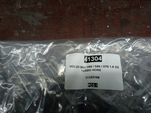 VOLVO XC60 S60 V60 S80 V70 1.62 D2 2009-2018 TURBO PRESSURE PIPE HOSE 31355168 - Picture 3 of 3