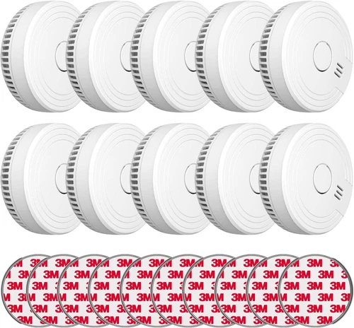 Ecoey Fire Sentry Small Smoke Detector Alarm Runs on 9 Volt Battery from Gitway