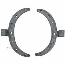 Türbänder geschmiedet antik C-Bänder alt 12er Dorn 21cm