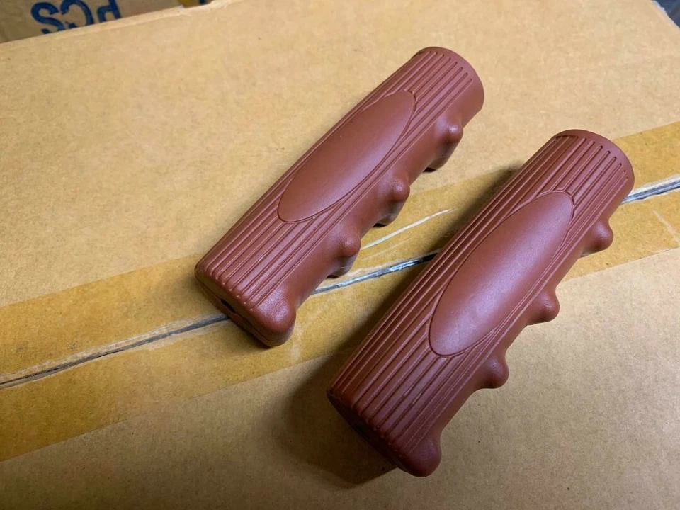 COMBO: EMPUÑADURAS DE ASIENTO DE BICICLETA BEACH CRUISER MARRÓN SUAVE Foto 4 de 4