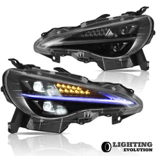 Repackaged For Subaru BRZ Scion FR-S Toyota 86 LED Headlights Blue Dynamic DRL