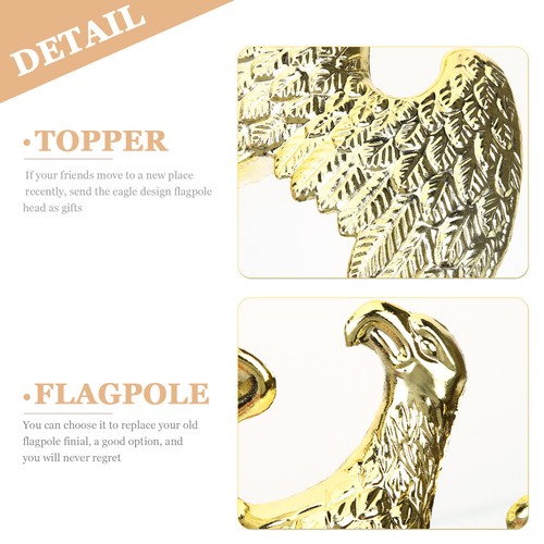 Flagpole Top Eagle Decoration Flag Pole Top Ornament for Garden Yard Pole - Picture 7 of 15