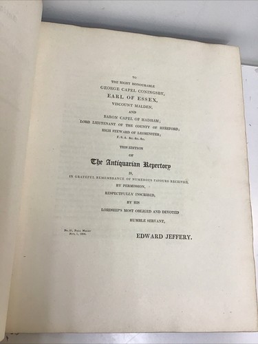 1809 - The Antiquarian Repertory: Topography History Biography/Etchings-In 4 Vol - Picture 10 of 24