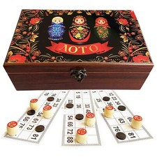 Russisches Lotto Loto Bingo Familienspiel Tischspiel Brettspiel Русское лото
