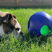 Jolly Pets Teaser Ball 6 inch Blue Hard Plastic plus Squeaker Toy for Dogs - Picture 7 of 7