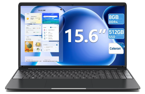 15.6 Inch Laptops, 8GB DDR3 512GB SSD Windows 11, SHIPS ASAP