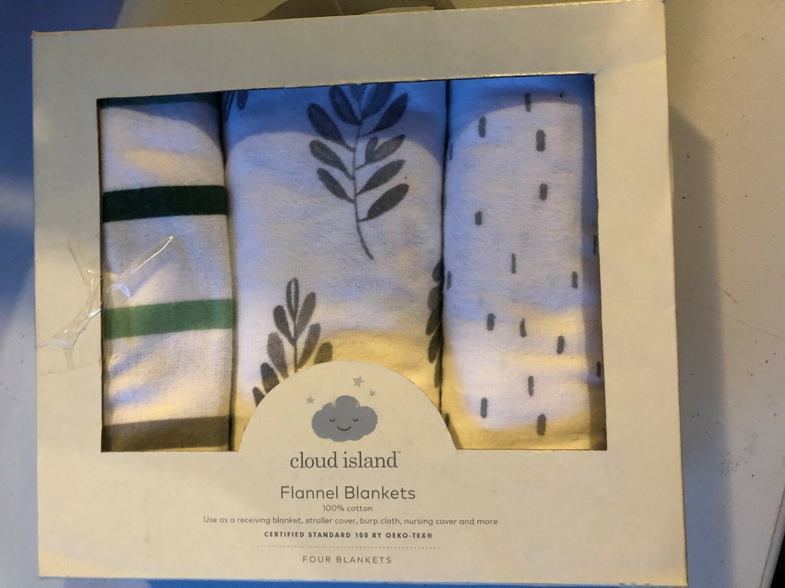 cloud island receiving blankets