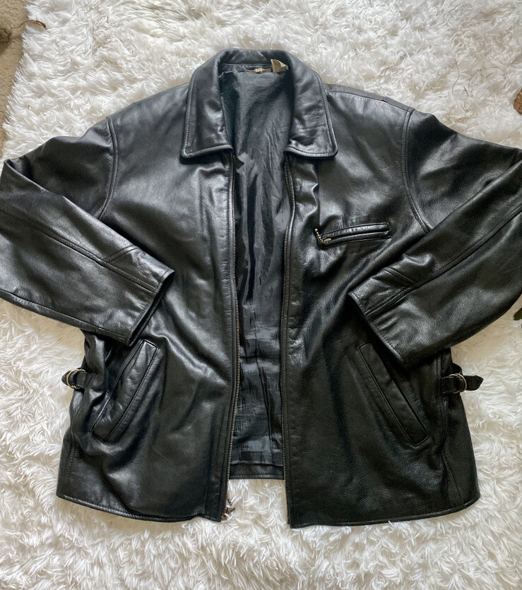 VINTAGE NEWPORT NEWS GENUINE LEATHER JACKET | eBay