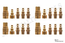 20PC UNIVERSAL BRASS QUICK COUPLER  AIR HOSE CONNECTOR FITTING 1/4" NPT SET