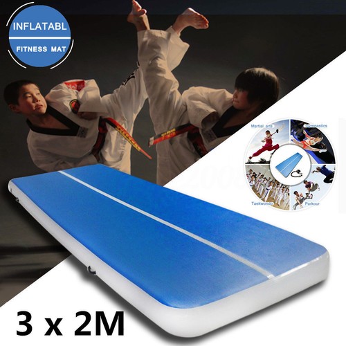 3*2M Inflatable Gym Mat Tumbling Gymnastics Cheerleading Pad & Pump - Picture 1 of 6