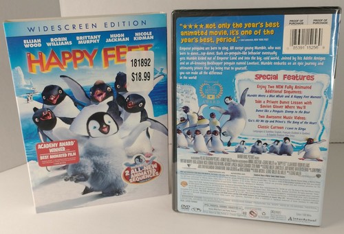 Happy Feet (DVD, 2006) NEW SEALED Elijah Wood Robin Williams NEW SEALED - Imagen 3 de 4
