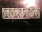 U.S. Stamp Scott #1031 1c George Washington 1954 Strip Of 4 "Miscut" Coil — photo 2