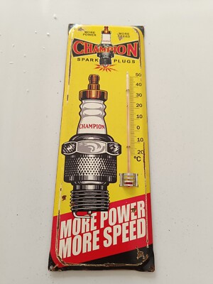 CHAMPION PLUG アドバタイジング サーモメーター CHAMPION PLUG アドバタイジング サーモメーター CHAMPION Spark Plug
