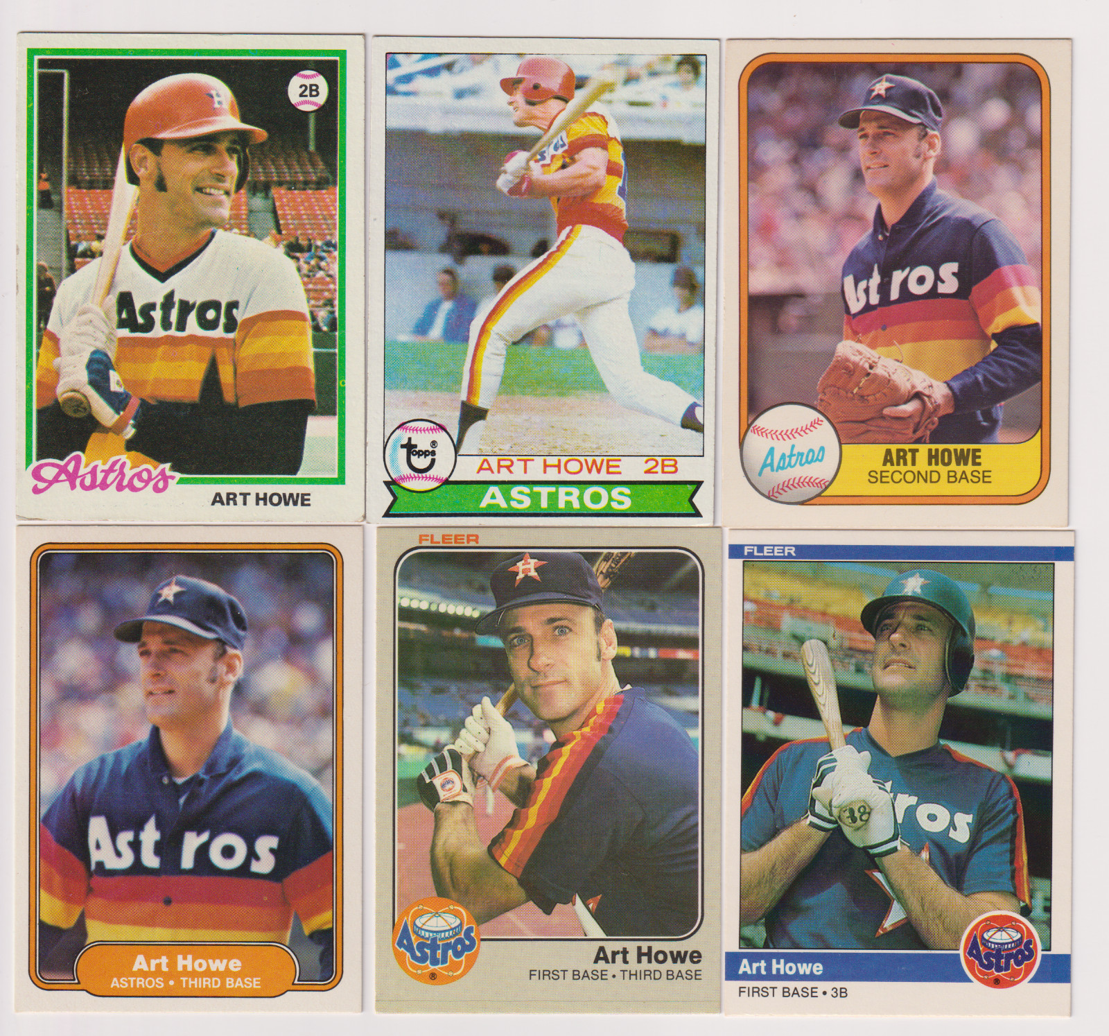 1978 Topps Art Howe Rookie Card in 10-card Lot Houston Astros Cedeno, Andujar