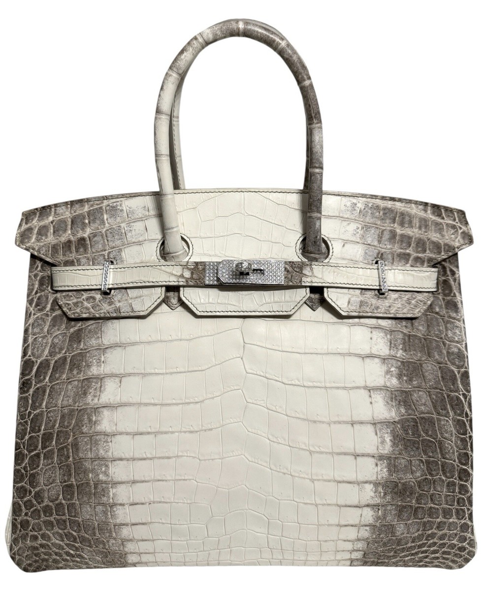 Hermes Birkin 35 Diamond Himalayan White Matte Crocodile 18k Hermes Birkin 35 Diamond Himalayan White Matte Crocodile 18k