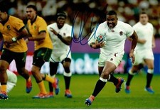 Kyle Sinckler Signed 12X8 England Rugby AFTAL COA (2147)