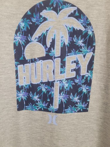 Hurley Girl's Dk Heather Gray T-Shirt Size L - Picture 2 of 5