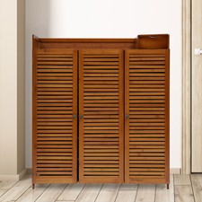 Wood Shoe Storage Rack Entryway Shoe Cabinet Shoe Organizer Closet Cabinet