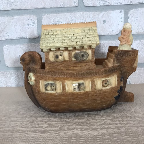 Noah’ Ark Resin Coin "Piggy" Bank by Children's Garden ~ Missing Stopper - Picture 4 of 13