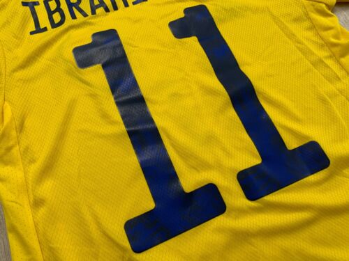 2020 2022 Home Schweden Fußball Trikot Swedewn Shirt Adidas S #11 IBRAHIMOVIC - Bild 17 von 18