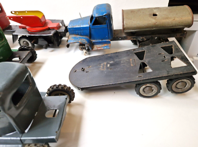 Rare coffret GMC les routier FJ france jouet ancien en tôle époque Joustra
