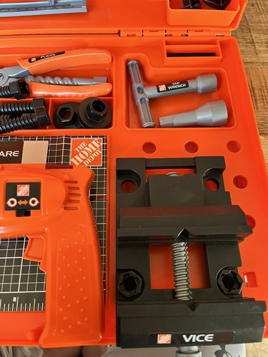 ESTUCHE DE TRANSPORTE PARA NIÑOS THE HOME DEPOT BANCO DE TRABAJO PIERNAS FALTANTES VER FOTOS JUGUETES R EE. UU. (Y) - Imagen 4 de 15