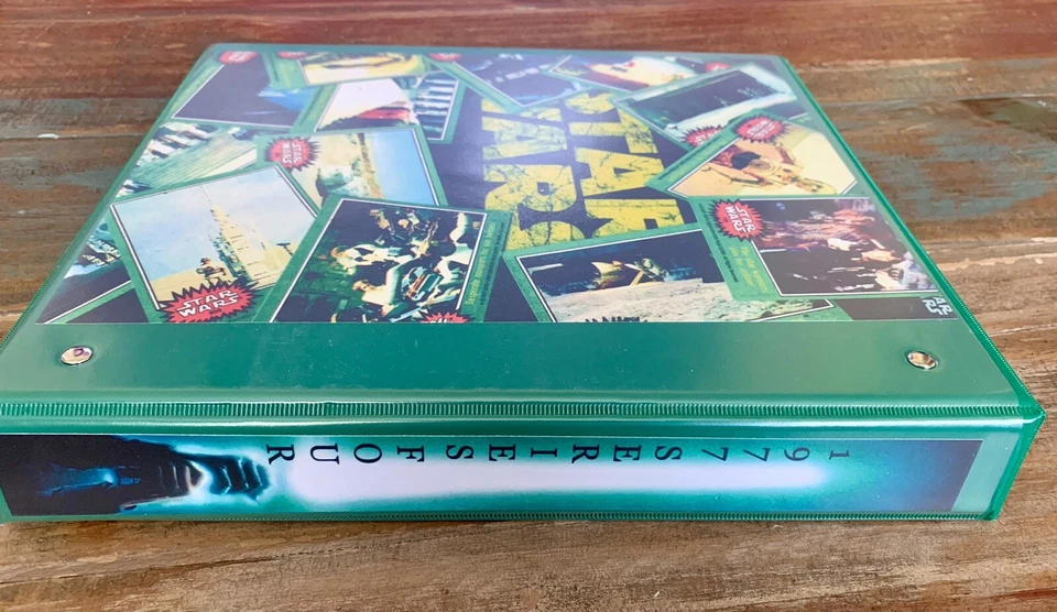 1977 TOPPS STAR WARS SERIES 4 COMPLETE GREEN 66 CARD SET WITH WRAPPER IN BINDER! - Image 2 of 4