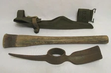 WW2 US Army Pick Mattock Set Complete Original WWII Dated 1945 EXC COND USMC USN