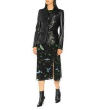ELEGANT New Women's Black Two Button Blazer Pure Lambskin Causal Slim Fit Blazer